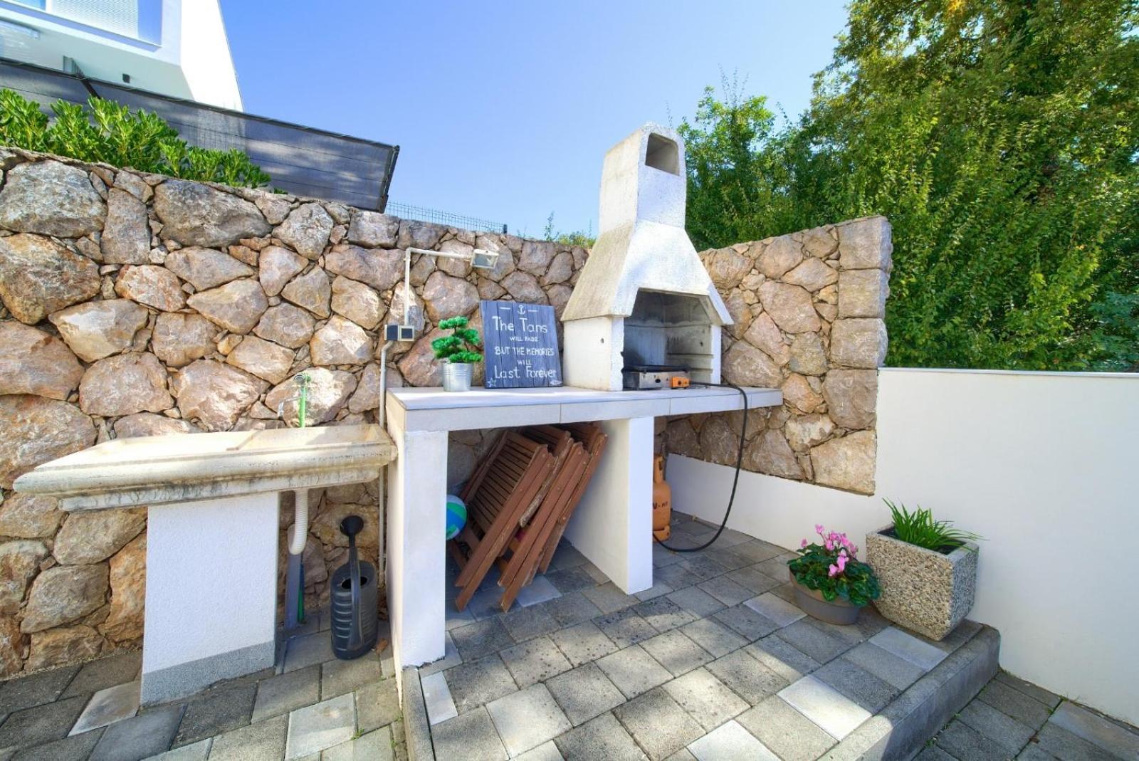 Apartment Sasso Bianco With The Private Pool ニヴィーチェ エクステリア 写真
