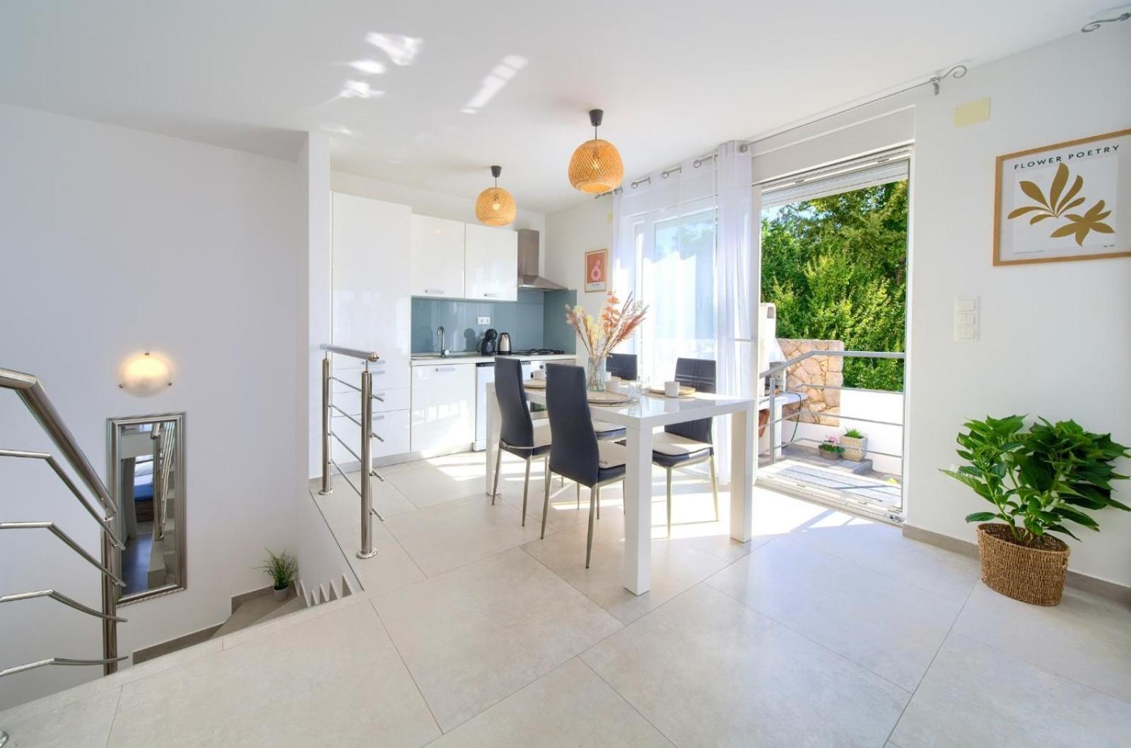 Apartment Sasso Bianco With The Private Pool ニヴィーチェ エクステリア 写真