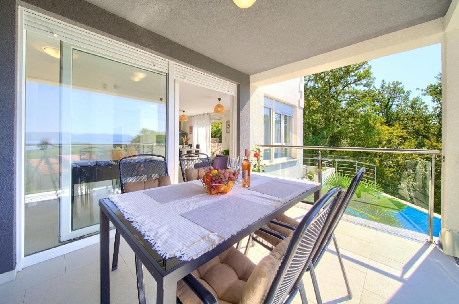 Apartment Sasso Bianco With The Private Pool ニヴィーチェ エクステリア 写真
