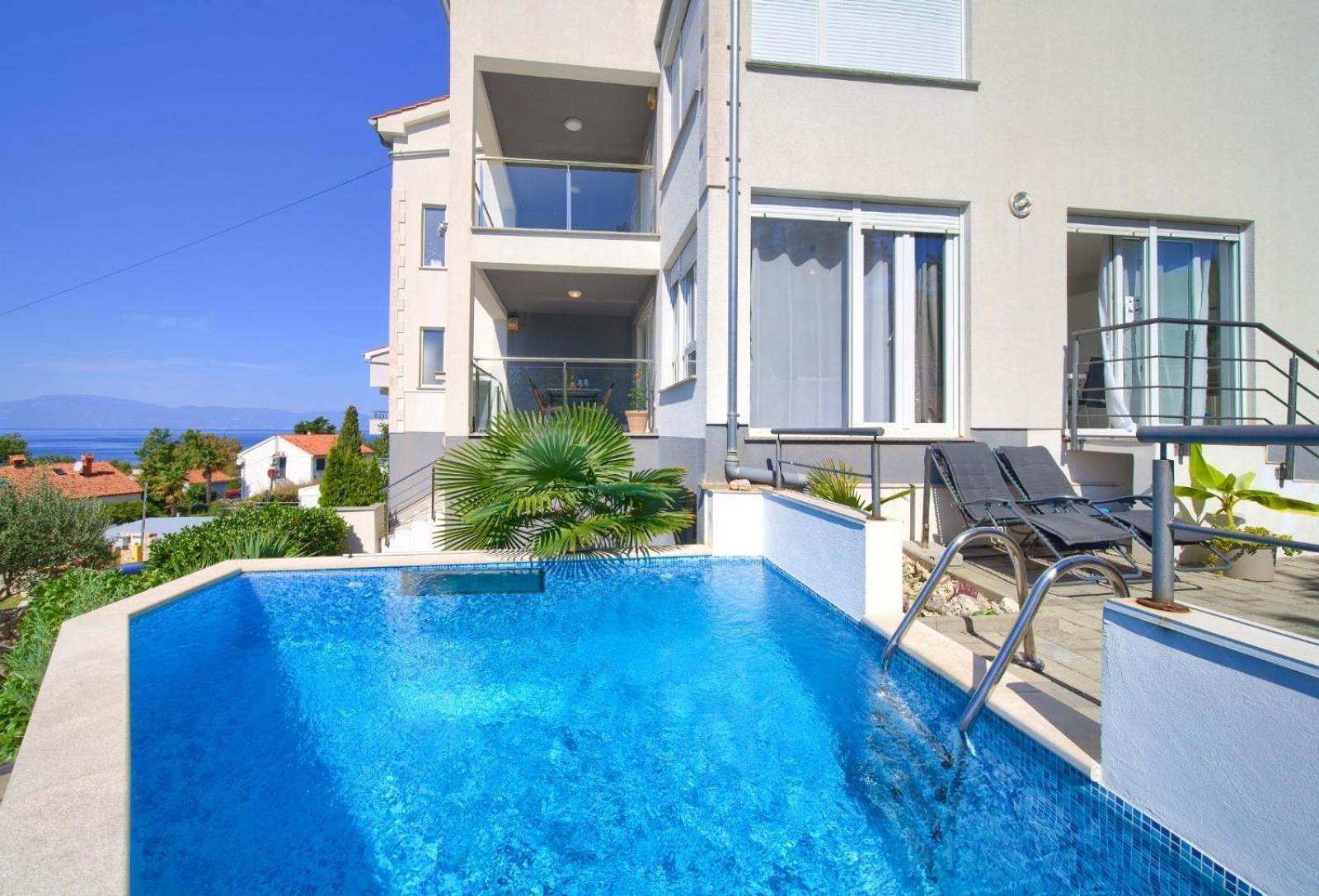 Apartment Sasso Bianco With The Private Pool ニヴィーチェ エクステリア 写真