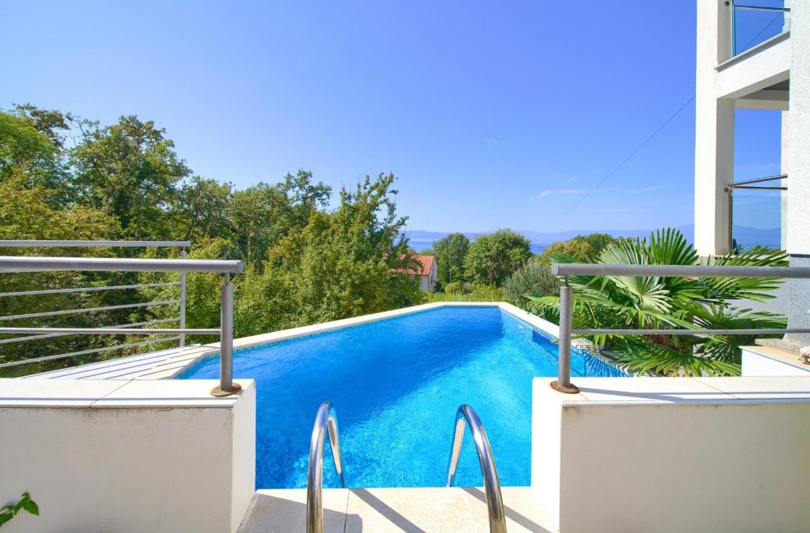 Apartment Sasso Bianco With The Private Pool ニヴィーチェ エクステリア 写真
